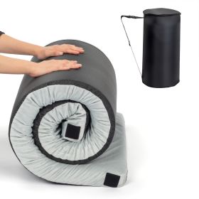 75x30x2.5in, Memory Foam, Grey Camping Mattress, With Storage Bag (Color: Grey)